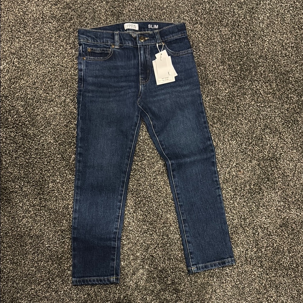 New Boys Janie and Jack Slim Blue Jeans Classic Style